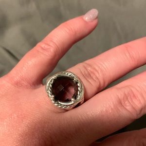 David Yurman Infinity amethyst ring size 6